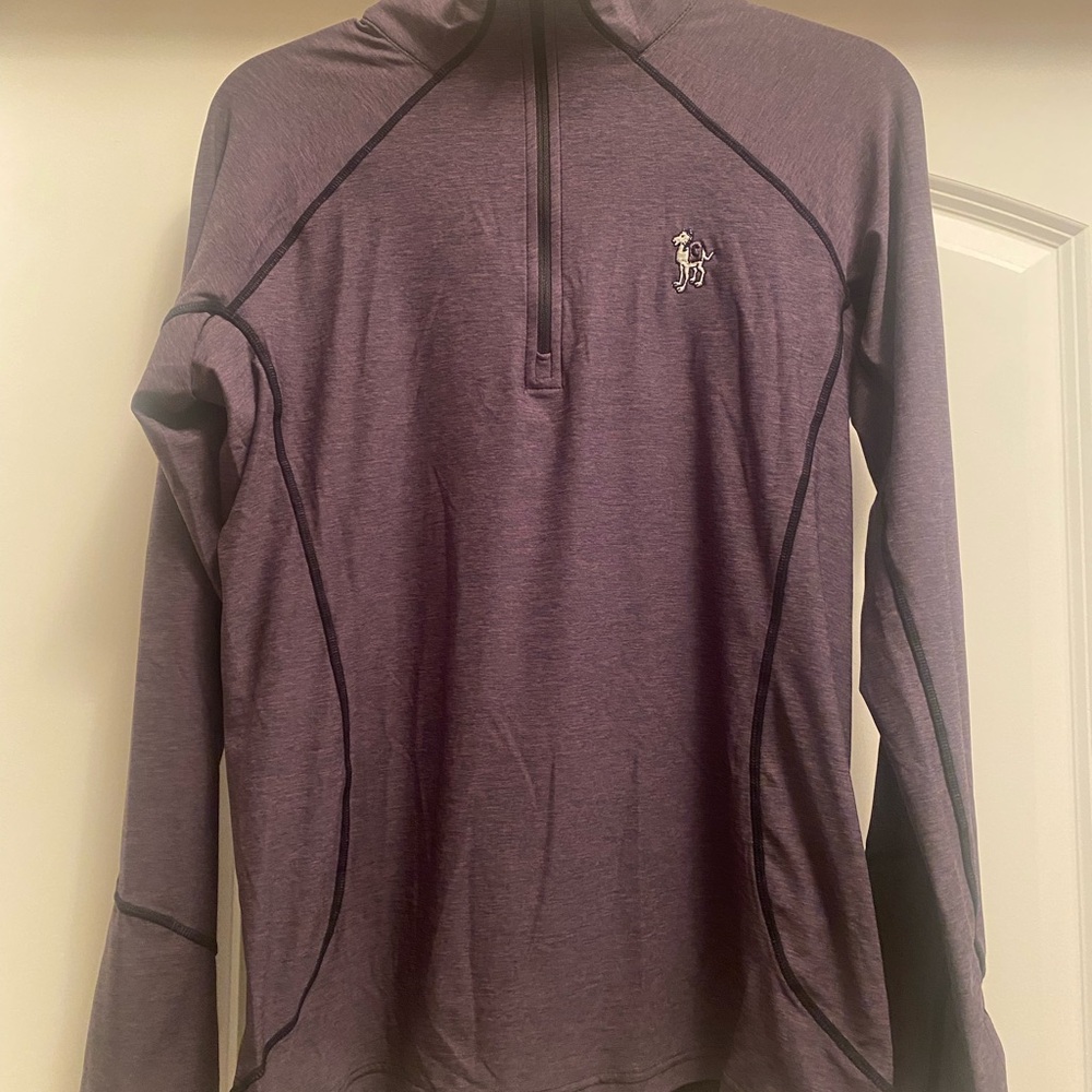 Straight Down Pullover Womens Medium Purple 1/4 Zip Golf Performance. Excellent
